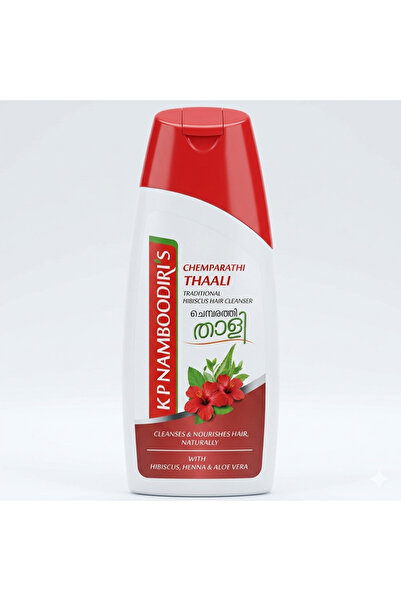 K.P. NAMBOODIRI'S Chemparathi Thaali With Hibiscus Henna Aloe Vera 200ml KP N...