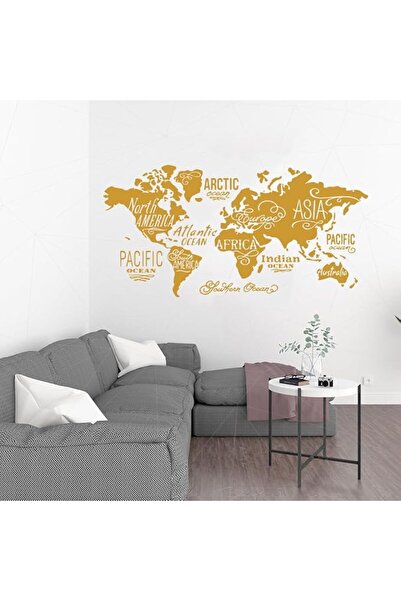 MAXPIX - Global World Map Wall Vinyl Decal Sticker