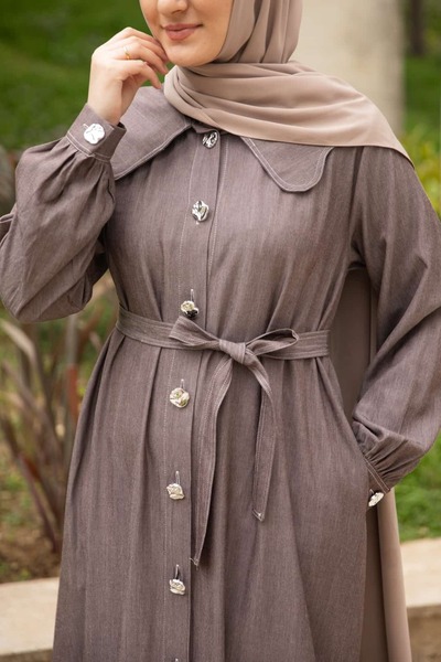 Nissra Ankanoor Σκαλιστό Κολάρο Μωρού Τζιν 145 εκ. Φεράσε ANKA265144