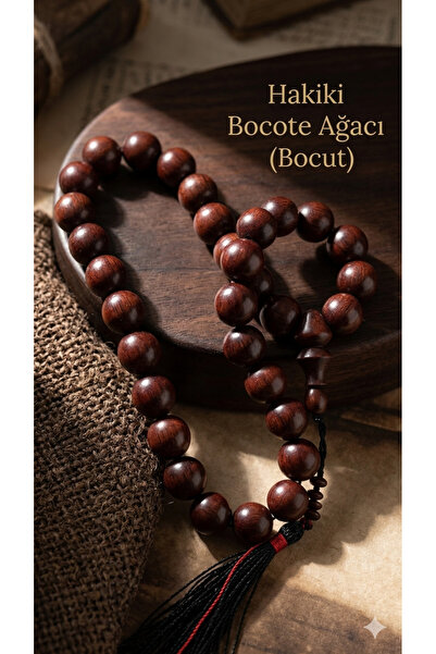 PİRAMİGO 10 mm Genuine Bocote Bocut Tree Prayer Beads - Natural Exotic Wood -...