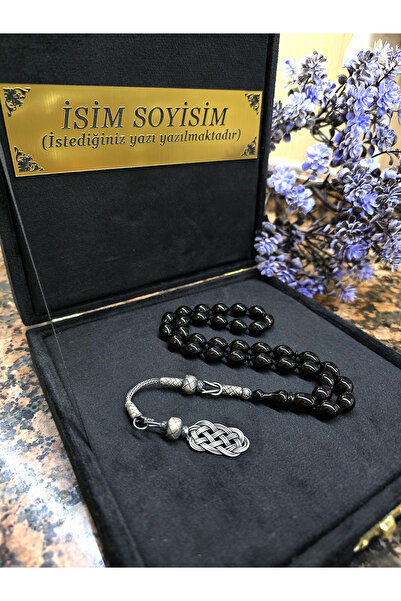 zikir tesbih premıum ATEŞ KEHRİBAR TESBİH KAZAZİYE GÜMÜŞ PÜSKÜL , Kişiye Özel...