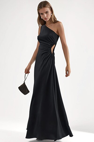 Hiccup Ασύμμετρο φόρεμα μάξι με λεπτομέρεια κοψίματος στο λαιμό