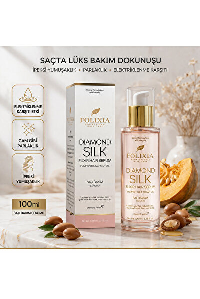 Folixia Premium Argan & Bal kabağı Çekirdeği Yağlı Saç Bakım Serumu – Onarıcı...