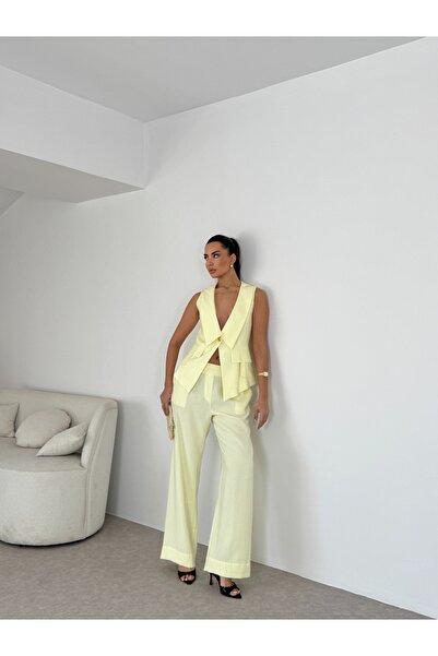 Nesil Set de pantaloni și vestă pentru femei Apoletli