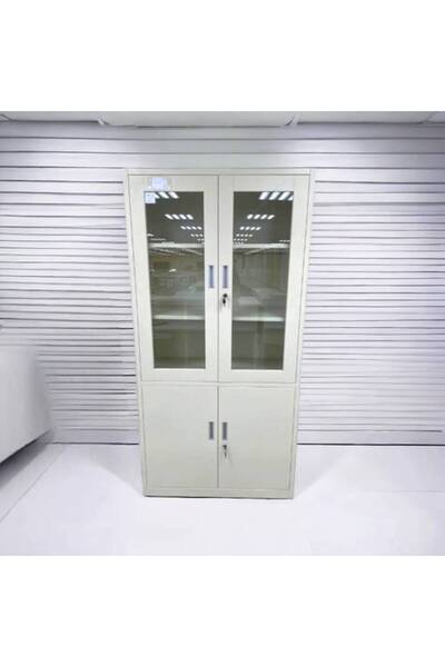 Al Saadah Home خزانة مكتبية حديدية بيج 40×85×185 سم