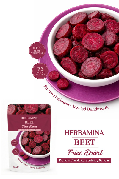 Herbamina Dondurularak Kurutulmuş Pancar - 20 gr