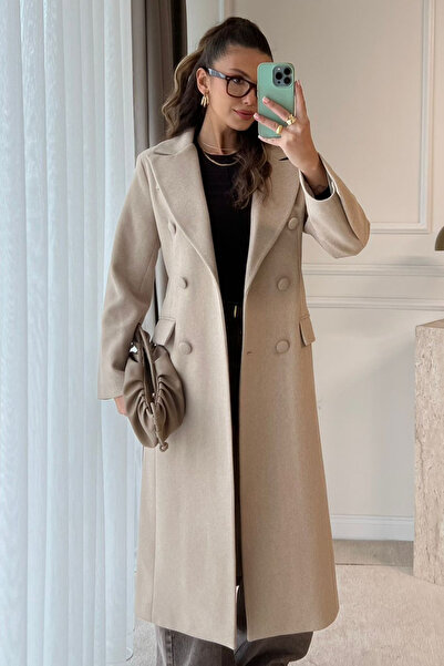 Butik Modana Slim Fit Kaşe Kaban