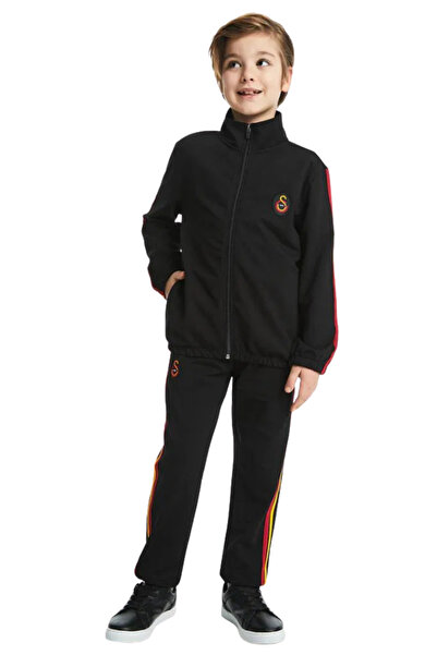 Galatasaray Γνήσιο Αδειοδοτημένο Παιδικό Σετ Φόρμας με Κίτρινες-Κόκκινες Ρίγες