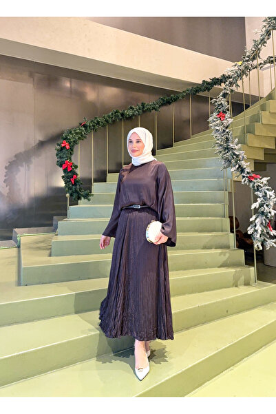 MISEY BOUTIQUE İPEK SATEN ETEKLİ TAKIM