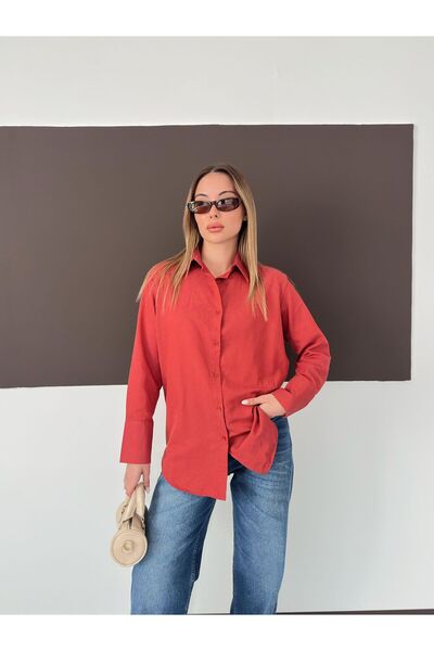 Düz Oversize Gömlek