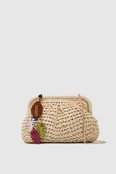 OGGO Wicker Small Clutch & Crossbody Bag