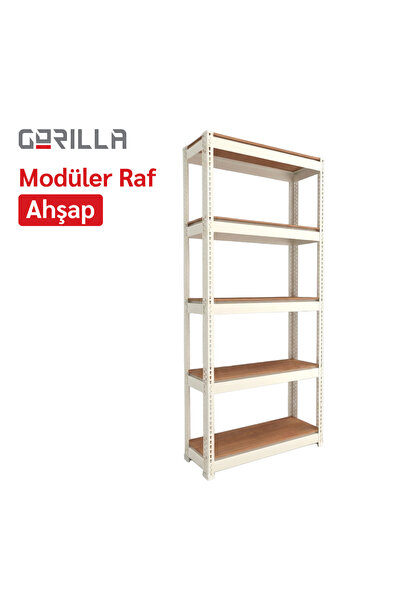Gorilla Racking Gorilla Modüler Raf / Ahşap / Beyaz