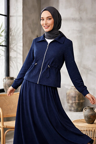 modam miss Oysho Simli Etekli Lacivert Takım 8250