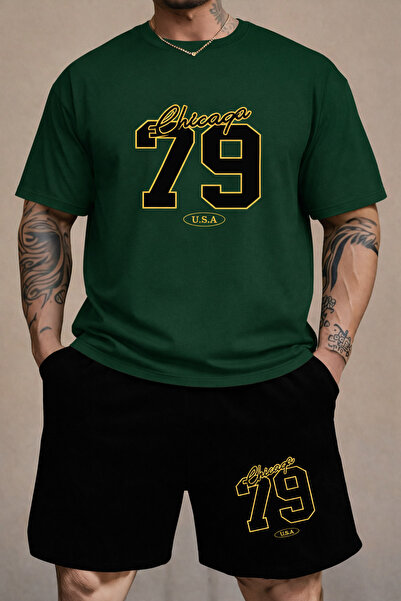 DAXİS Sportwear Company Ανδρικό σετ 2 τεμαχίων: Σορτς και μπλουζάκι