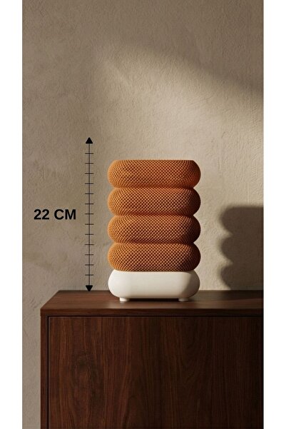 Printorium Modern Dokulu Masa Lambası – Dekoratif Gece Lambası 22 CM | Minima...