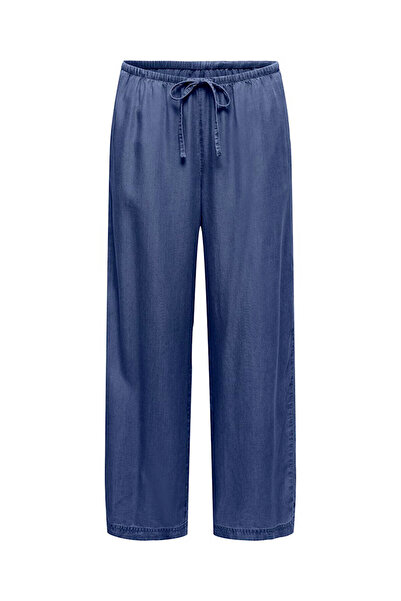 ONLY Onlcharıs Lıfe Pull Up Tıe Σκούρο Μπλε Γυναικείο Παντελόνι 15363959