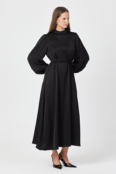 VAVİNOR Βραδινό φόρεμα Evora Saten - Μαύρο