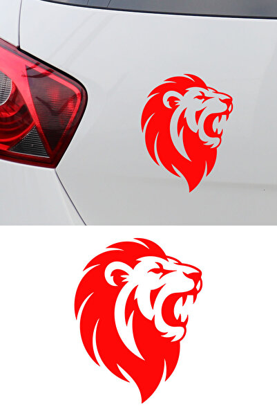 New Jargon Roaring Lion Car Sticker - Aggressive Lion Sticker - Car Engine St...