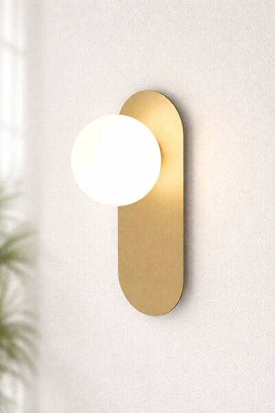 VENON Elips Applique Antique Finish ❤️ Metal Sconce Glop White Glass Wall Lam...