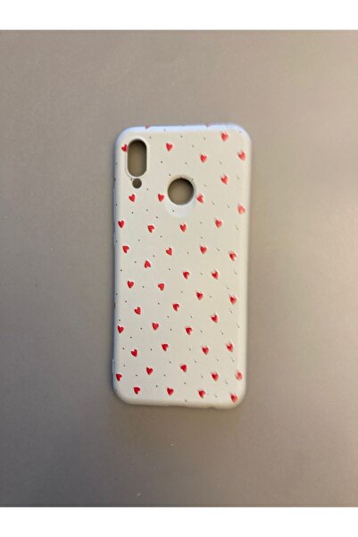 Newon HUAWEİ P20 LİTE MİNİK KALP BASKILI İÇİ KADİFE SİLİKON TELEFON KILIFI