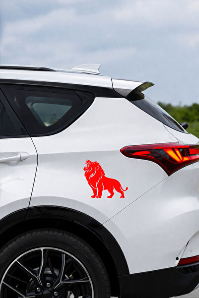 MIGNATIS Kral Aslan Oto Sticker - Güçlü Aslan Figürlü Araç Sticker - Araba Ak...