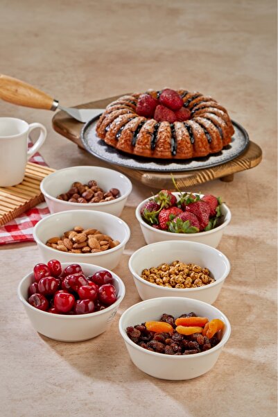 Cooker Set of 6 10 cm Alaska Porcelain Snack Bowls Ckr4155