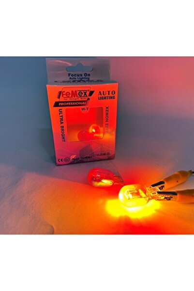 FEMEX Diadem Turuncu Tek Duy/Çit Duy T20 W21W 7440/7443 Sinyal&Gündüz Aydınlatma