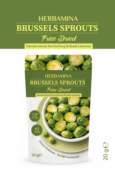 Herbamina Dondurularak Kurutulmuş Brüksel Lahanası - 20 gr