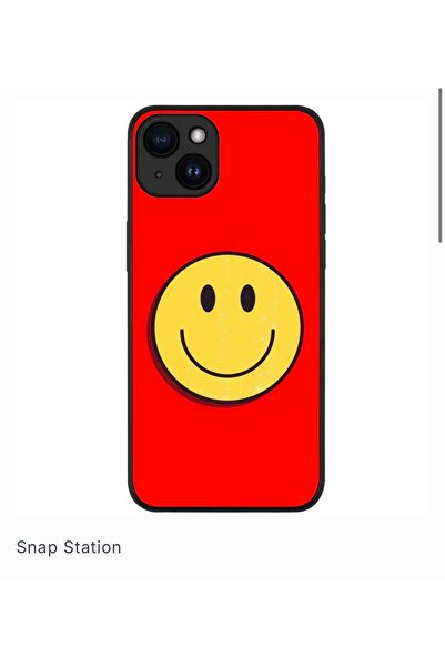 SNAPSTATIONRO Προστατευτική θήκη, MagSafe, iPhone 13 - RED_SMILEY