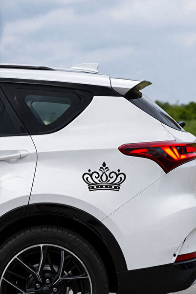 MIGNATIS Elegant Crown Sticker - Car Sticker Crown Design - Car Accessory Dec...