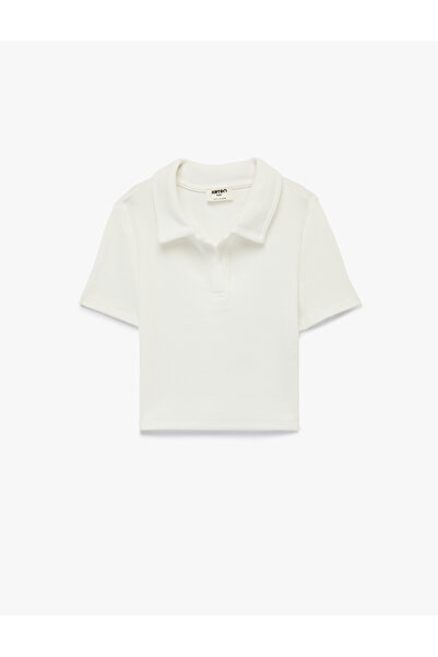 Koton Cotton Short Sleeve Basic Polo Collar T-Shirt