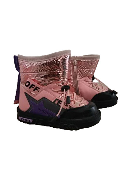 By TGA Γούνινες Μπότες με Δερμάτινο Φερμουάρ JTGZ