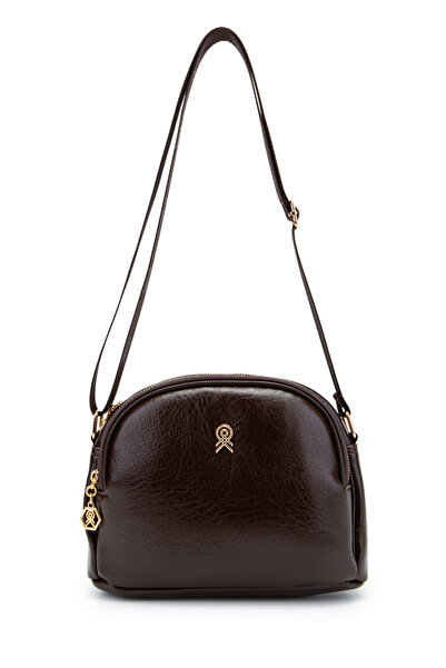 minebag Zippered Multi-Compartment Willson Women's Crossbody Bag Brown