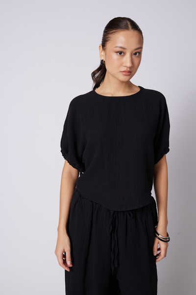 Nisan ΒΑΜΒΑΚΕΡΗ ΜΠΛΟΥΖΑ ΜΕ ΦΟΥΣΚΩΤΑ ΜΑΝΙΚΙΑ