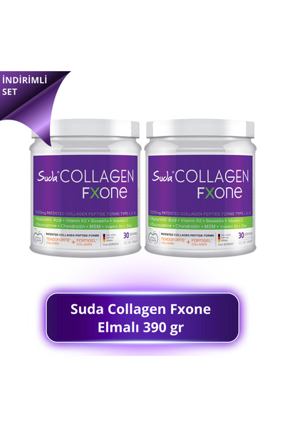 Suda Collagen Fxone Elma Aromalı 390 gr - ELMALI - 2 SET