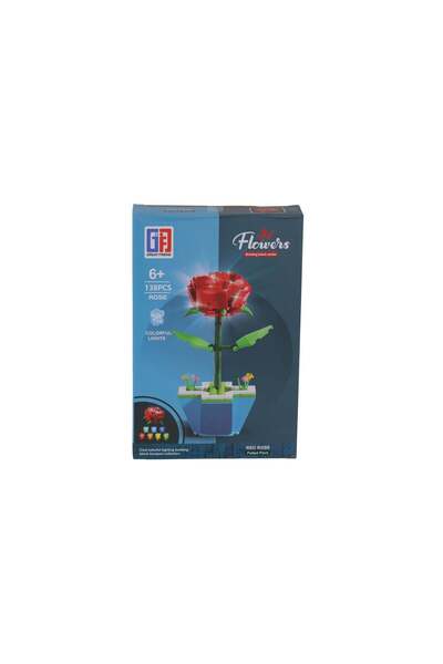 CAN OYUNCAK 123-769-770 Boxed Flower Blocks 8 Pieces