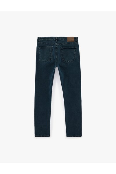 Koton Cotton Regular Waist Pocket Slim Fit Jean Trousers - Brad Jean