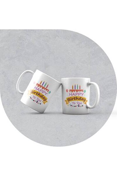 Generic كوب سيراميك بتصميم هابي بيرثداي تو يو