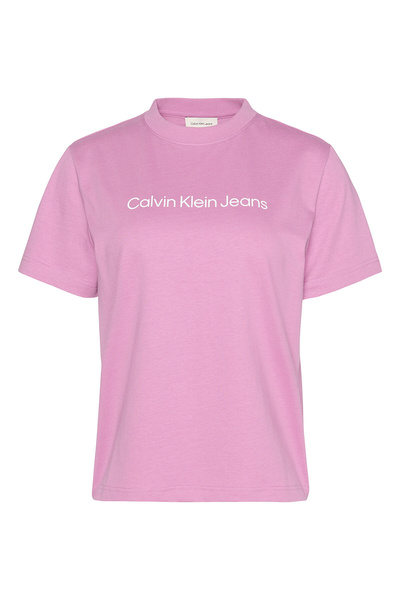 Calvin Klein A- INST LOGO CLASSIC TEE SS Kadın Pembe T-Shirt