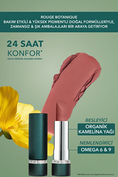 Yves Rocher Rouge Botanique Ultra Renkli Nemlendirici Mat Ruj - 115. Nude Şeftali -3.5g