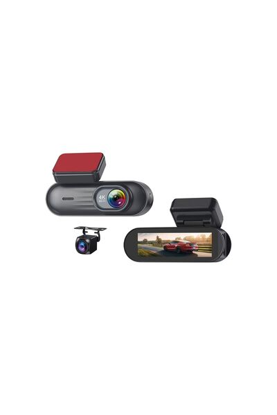 Sunix CMR160 Araç Kamerası - 4K Ultra HD, Ön & Arka Kamera, Wi-Fi ve Geniş Açı