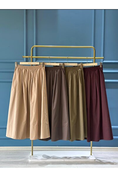 Sentez 5479 Ely Waist Elastic Skirt Mulberry