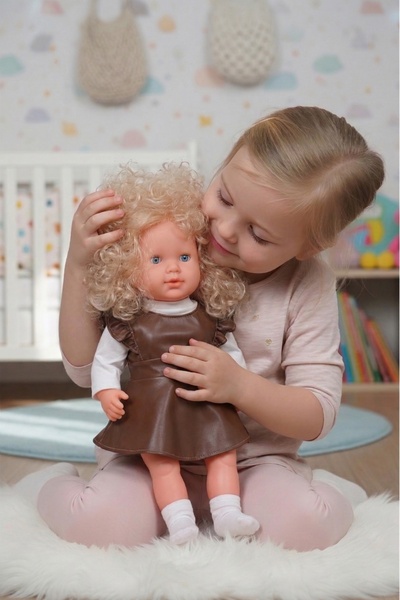 ŞAŞKIN HOUSE SEVİMLİ BONUS SAÇLI SESLİ KONUŞAN ET BEBEK&65 CM SEVİMLİ DERİ EL...