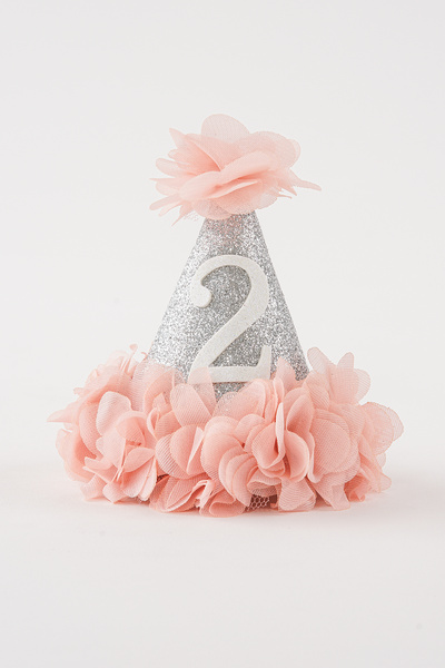 Banamio Καπέλο/Στέμμα για πάρτι γενεθλίων 2 ετών με ελαστικό στοιχείο σε σχήμ...