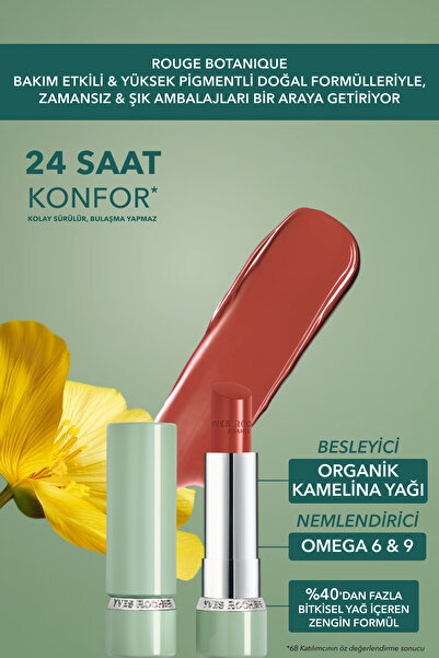 Yves Rocher Rouge Botanique Işıltı Veren Besleyici Glow Ruj - 10. Nude -Vegan-3.5g