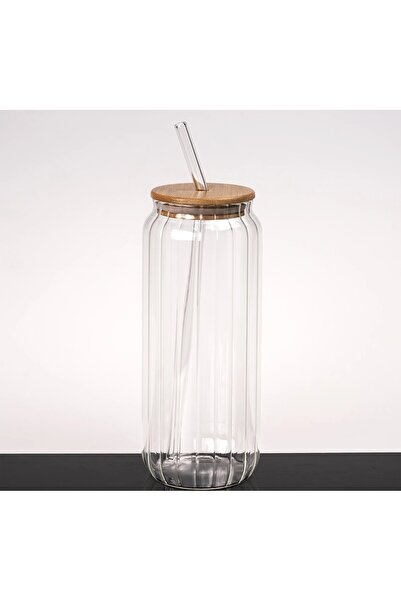 USTAOGLUHOME Bamboo Lid Cup with Straw