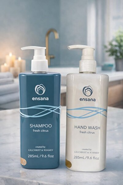 Gilchrist Soames Ensana Fresh Citrus Shampoo 285 ml + Hand Soap Set 285 ml – ...