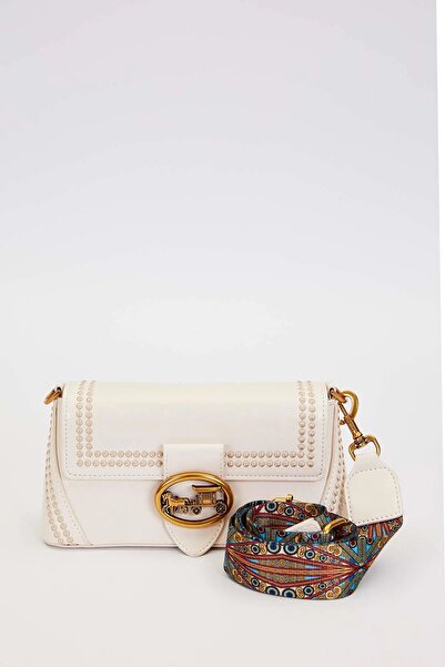 Levidor Premium Κρεμ γυναικεία τσάντα ώμου 930575