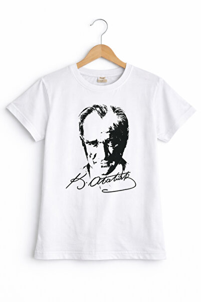 Selvira Tricou pentru copii cu imprimeu Ataturk și model cu steagul turcesc –...