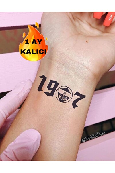 Mecit Tuhafiye 1 AY KALICI 1907 TARAFTAR KOL BİLEK GEÇİCİ DÖVME